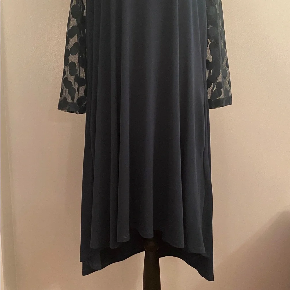 Nina Leonard NWT hi/ low dot dress size XL - Picture 3 of 9